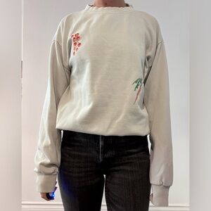 Women's Sweater with Vegetable Design